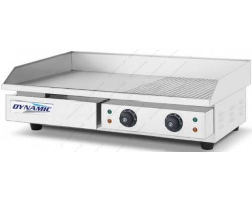 Ηλεκτρικό Πλατώ Χρωμίου Λείο-Ραβδωτό 73 x 47 εκ. EG-820D2