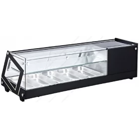 Επιτραπέζια Βιτρίνα Sushi για 5 Λεκανάκια GN1/3 131 εκ FS-64L-2