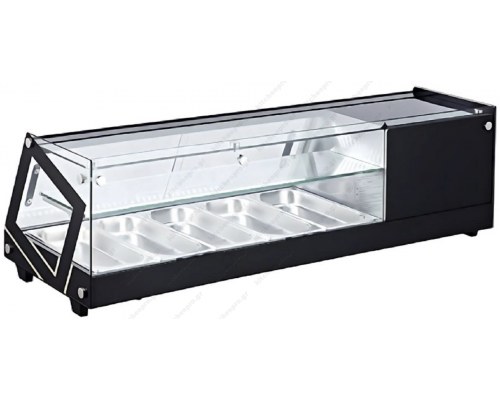 Επιτραπέζια Βιτρίνα Sushi για 5 Λεκανάκια GN1/3 131 εκ FS-64L-2