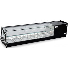 Επιτραπέζια Βιτρίνα Sushi για 6 Λεκανάκια GN1/3 148 εκ FS-84L-2