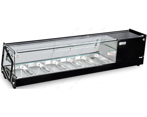 Επιτραπέζια Βιτρίνα Sushi για 6 Λεκανάκια GN1/3 148 εκ FS-84L-2