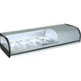 Επιτραπέζια Βιτρίνα Sushi για 4 Λεκανάκια GN1/3 116 εκ GN-42