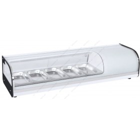 Επιτραπέζια Βιτρίνα Sushi για 5 Λεκανάκια GN1/3 134 εκ GN-52