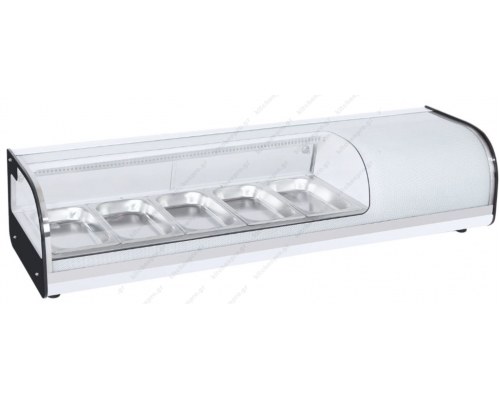 Επιτραπέζια Βιτρίνα Sushi για 5 Λεκανάκια GN1/3 134 εκ GN-52