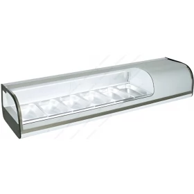 Επιτραπέζια Βιτρίνα Sushi για 6 Λεκανάκια GN1/3 151 εκ GN-62