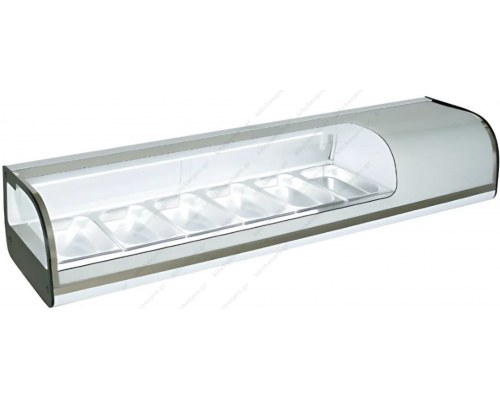 Επιτραπέζια Βιτρίνα Sushi για 6 Λεκανάκια GN1/3 151 εκ GN-62