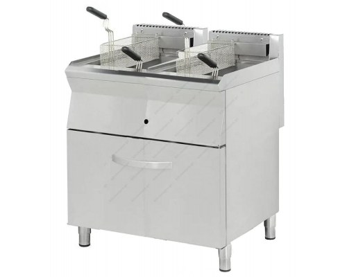 Επαγγελματική Φριτέζα Αερίου Διπλή 15+15 Λίτρων FM15+15 VIMITEX Ελλάδος