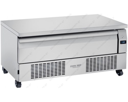 Τροχήλατο Ψυγείο Πάγκος - Συντήρηση ή Κατάψυξη Χαμηλό 123 x 70 εκ. 1 Συρτάρι 3 GN 1/1 DWT 120 COOLHEAD Ιταλίας