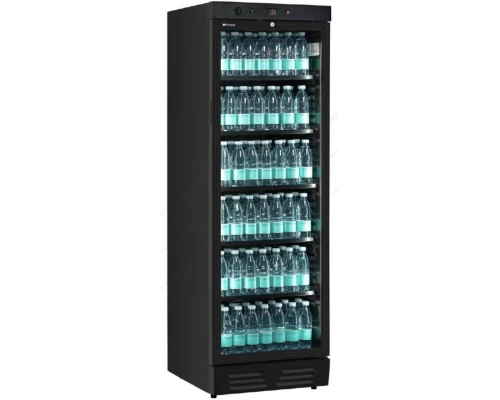 Display Cooler for Soft Drinks, Beers & Bottles Black 59,5 cm Width x 183 cm Height EKG 390 VG KLIMAITALIA Italy