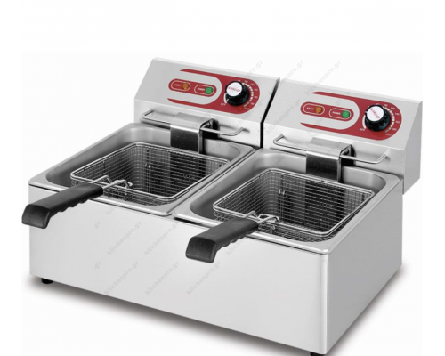 Επαγγελματική Διπλή Ηλεκτρική Φριτέζα 11 Λίτρων EF-11L-2, DYNAMIC