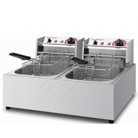 Επαγγελματική Διπλή Ηλεκτρική Φριτέζα 7 + 7 Λίτρων EF-82, DYNAMIC