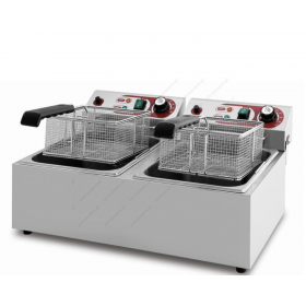 Επαγγελματική Διπλή Ηλεκτρική Φριτέζα 7 + 7 Λίτρων EF-102A, DYNAMIC