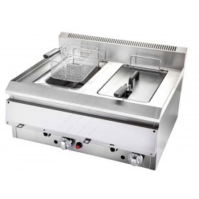 Επαγγελματική Φριτέζα Αερίου Διπλή 8 + 8 Λίτρων DIONE 2 VRETTOS Ελλάδος