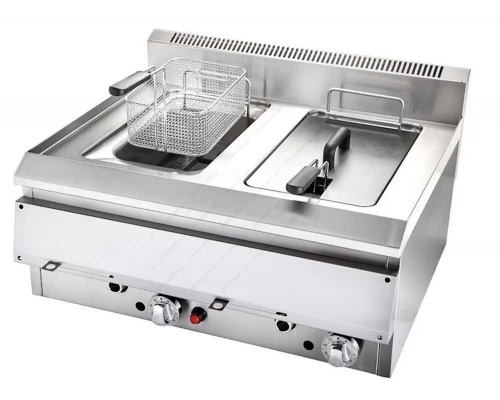 Double Gas Deep Fryer 14 + 14 Liters DIONE 2N VRETTOS Greece