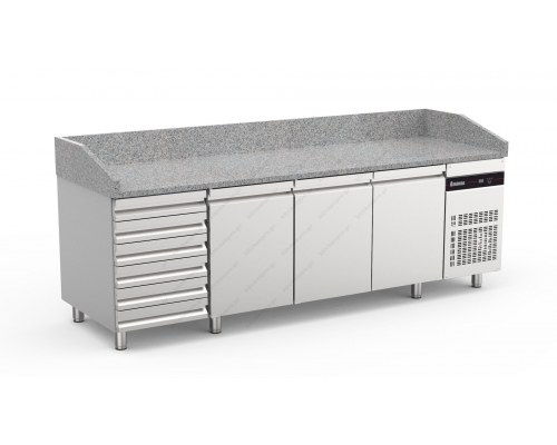 Ψυγείο Πίτσας με Γρανίτη 254 x 80 εκ. PIZC888/ND/I/G INOMAK Ελλάδος