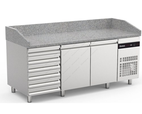 Ψυγείο Πίτσας με Γρανίτη 202 x 80 εκ. PIZC88/ND/I/G INOMAK Ελλάδος