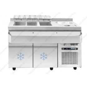 Ψυχόμενο Coctail Station - Ψυχόμενο Bar Station 134 εκ. με Λεκάνη Νερού BS RE 134M, NIKI INOX Ελλαδος