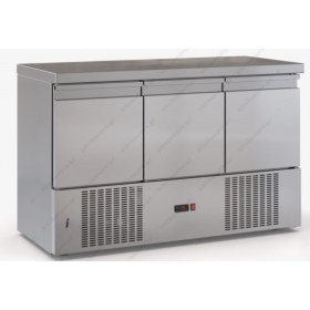 Επαγγελματικό Ψυγείο Πάγκος-Συντήρηση 135 x 60 εκ. με 3 Πόρτες GN 1/1 PSM13560DM DOBROS INOX Ελλάδος