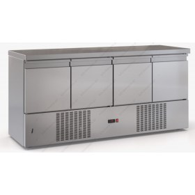 Επαγγελματικό Ψυγείο Πάγκος-Συντήρηση 180 x 60 εκ. με 4 Πόρτες GN 1/1 PSM18060DM DOBROS INOX Ελλάδος