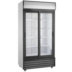 Επαγγελματικό Διπλό Ψυγείο Βιτρίνα Αναψυκτικών με Μετόπη 113 εκ. Πλάτος x 202 εκ. Ύψος SD 1002 SL