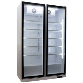 Επαγγελματικό Διπλό Ψυγείο Βιτρίνα Αναψυκτικών 58.5 εκ. Πλάτος x 198 εκ. Ύψος TC 1100 W PREMIUM