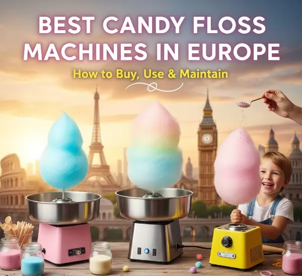Best candy floss machines in Europe with buying, usage and maintenance tips