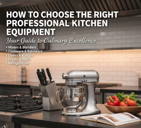 Guide on how to choose the right professional kitchen equipment for chefs