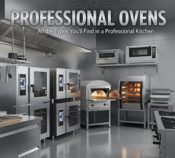 Combi επαγγελματικός φούρνος ατμού και αέρα σε αίθουσα επαγγελματικής κουζίνας με εξοπλισμό