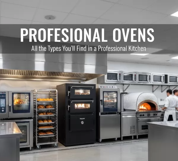 Επαγγελματικός φούρνος πίτσας με πυρότουβλο σε αίθουσα κουζίνας εστιατορίου