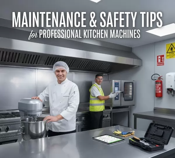 Maintenance and safety tips for professional kitchen machines